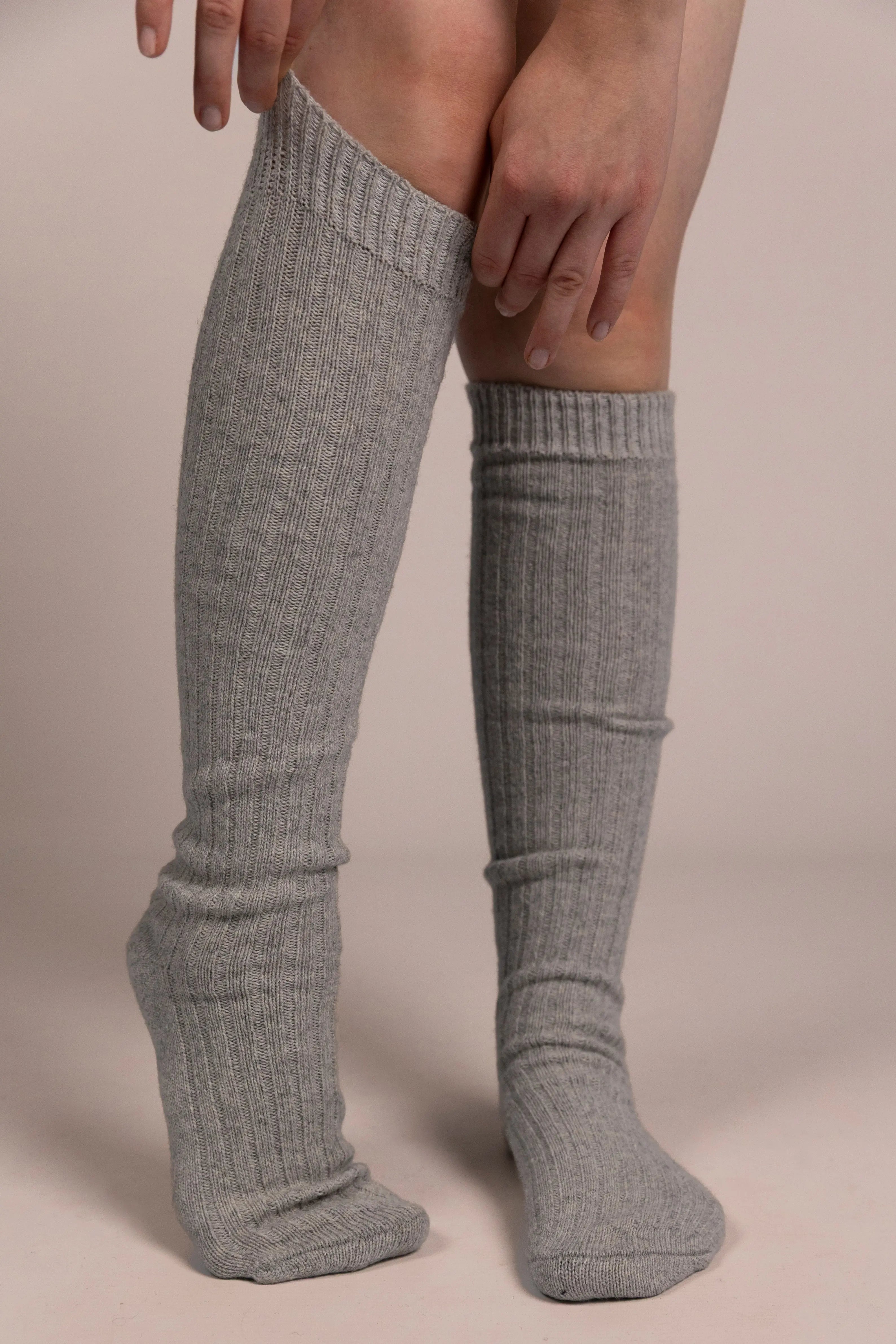Knee-High Alpaca Socks by AMO & Oak | Thick | Female AMO & Oak